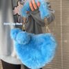 Fur Clutch Love Handbag