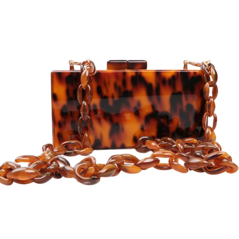 Acrylic Box Clutch Handbag - Enenesis