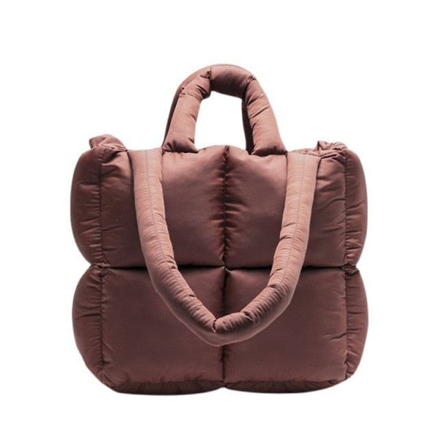 Square Pillow Tote Handbag