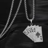 Playing Card Pendant Necklace