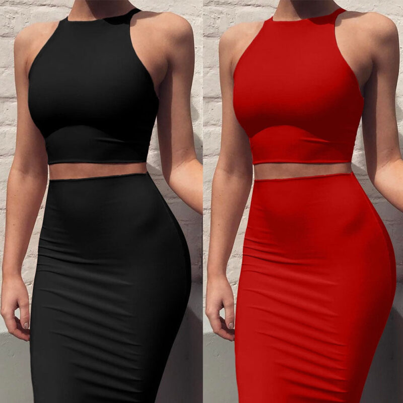 Bodycon Skirt Suit- 2 PCS