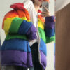 Rainbow Striped Coat