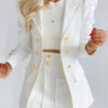 Puff Sleeve Suit Co-ord 2 Pcs