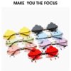 Cloud Shape Pendant Sunglasses