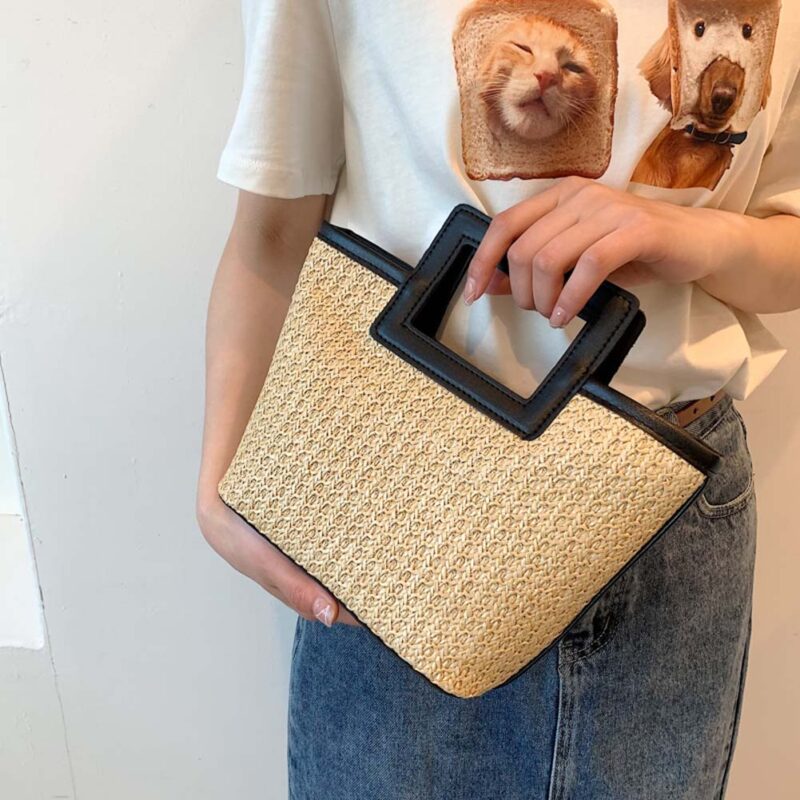 Woven Straw Clutches Beach Bag - Enenesis