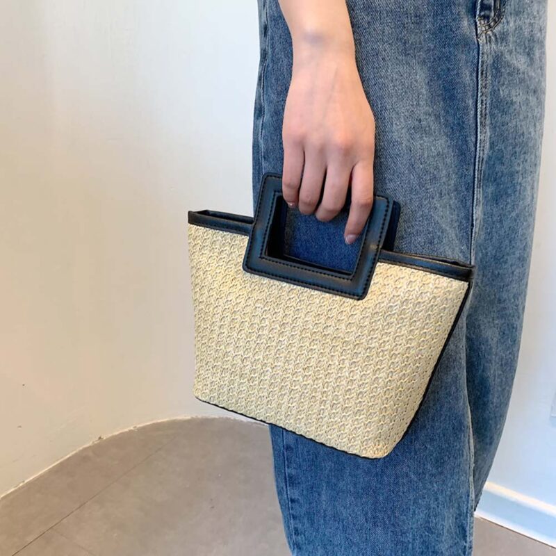 Woven Straw Clutches Beach Bag