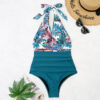 Female One Piece V-Neck Swimsuit