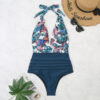 Female One Piece V-Neck Swimsuit