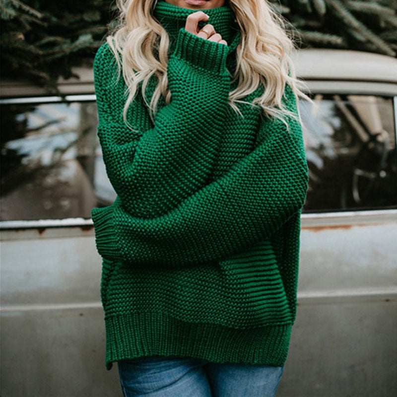 Women Turtleneck Pullover