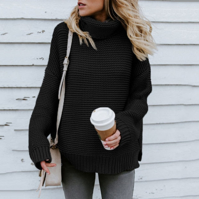 Women Turtleneck Pullover