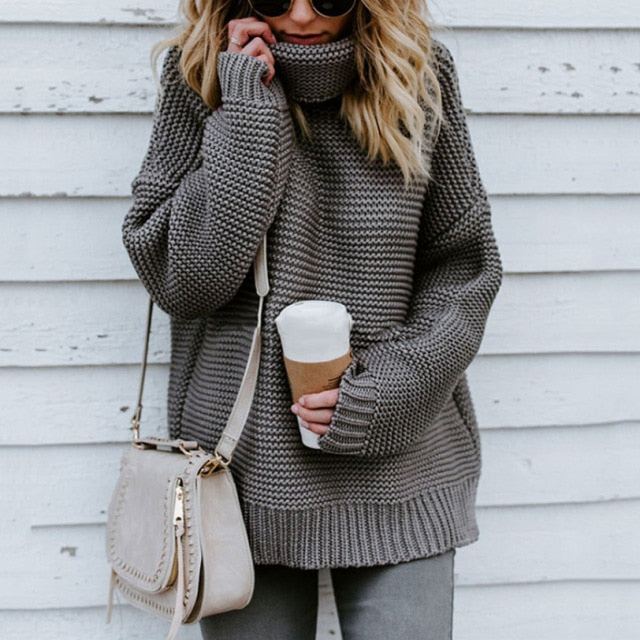 Women Turtleneck Pullover