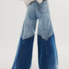 Colour-block Flares Jeans