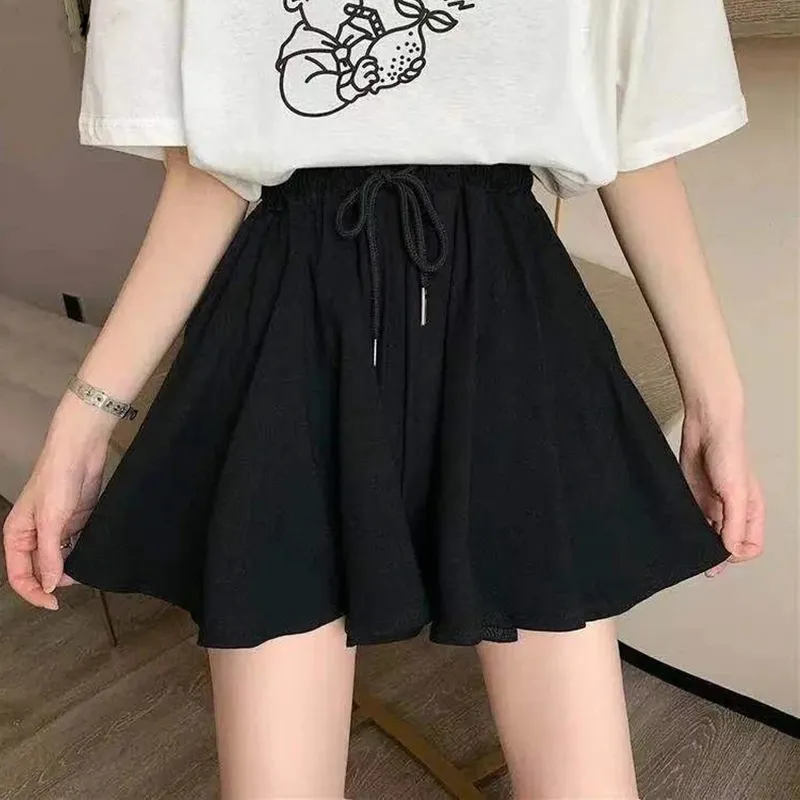 Black Mini Skirt Shorts