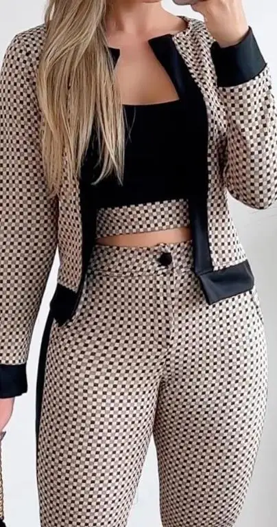 Fashion Plaid Set- Co-ord