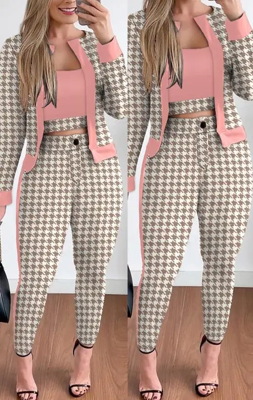 Fashion Plaid Set- Co-ord