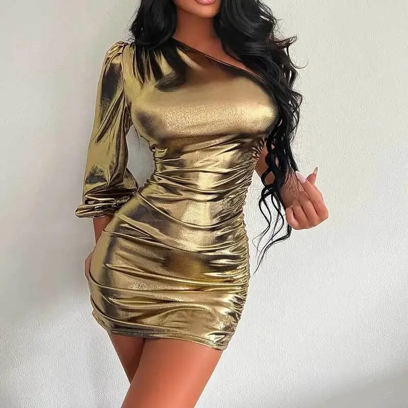 Wrapped Hip Mini Dress