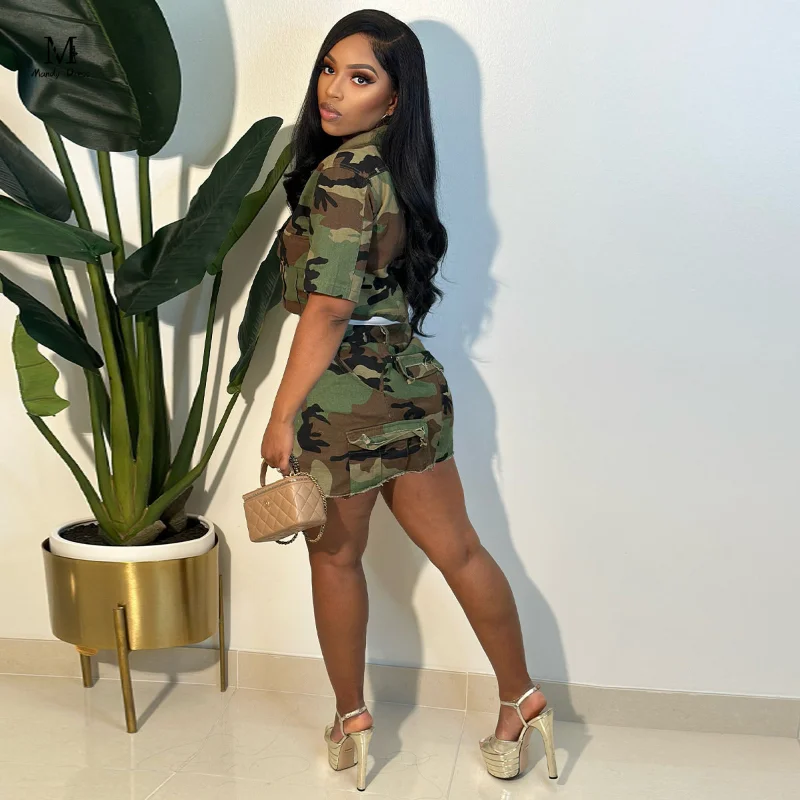 Stylish Camouflage Set Co-ord