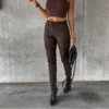 Classic PU Leather Trousers