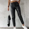 Classic PU Leather Trousers