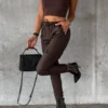 Classic PU Leather Trousers