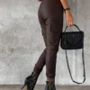 Classic PU Leather Trousers