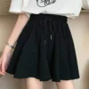 Black Mini Skirt Shorts