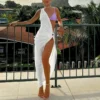 White Slit Beach Party Maxi Dress