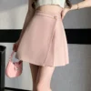 Cute Pink Mini Pleated Skirt