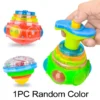 Round Music Rotating Luminous Toy