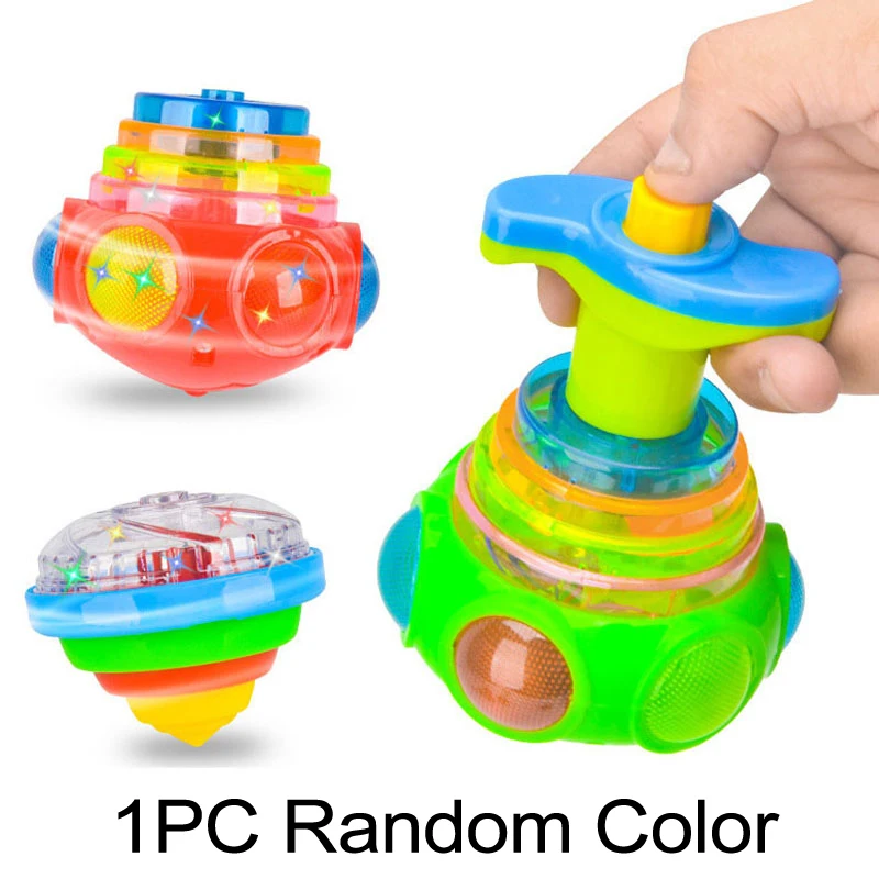 Round Music Rotating Luminous Toy