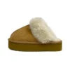 Women's Plush Fur Platform Slippers