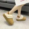 Women's Plush Fur Platform Slippers