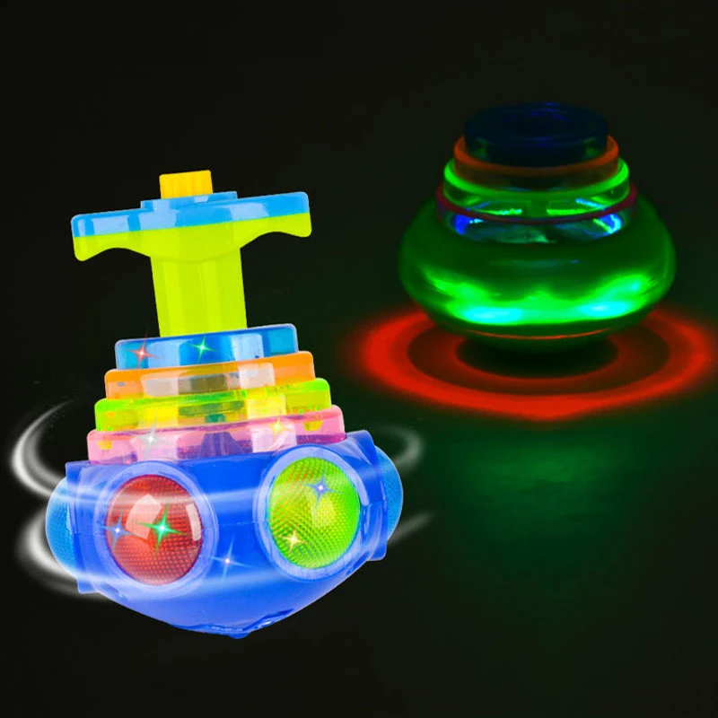 Round Music Rotating Luminous Toy