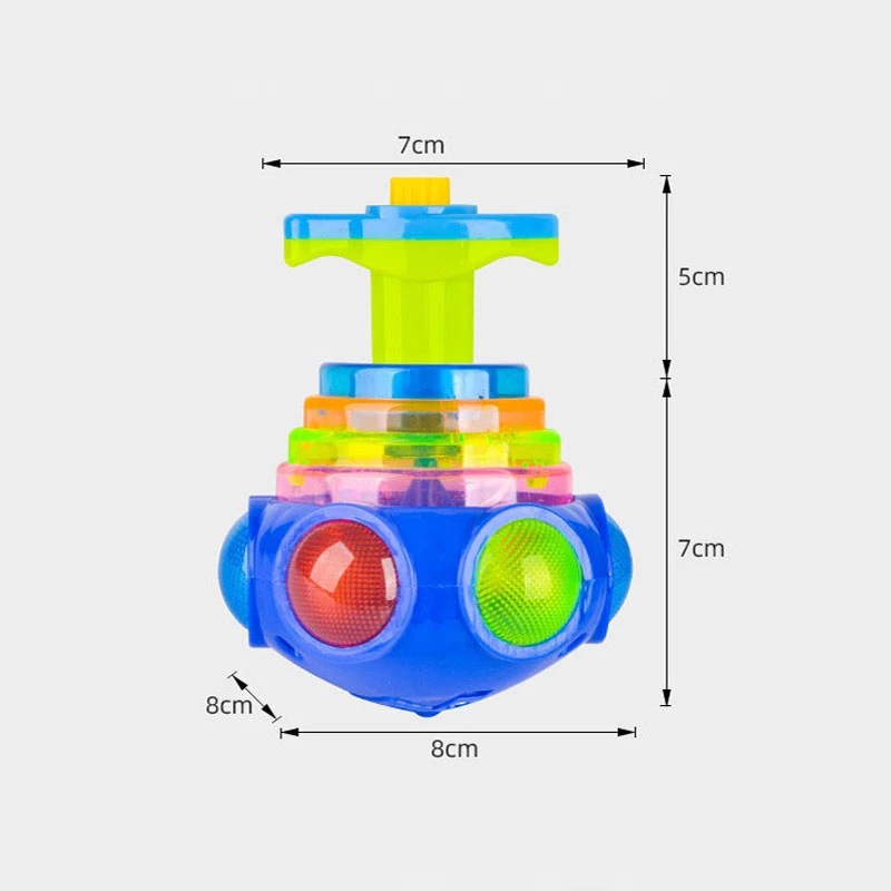 Round Music Rotating Luminous Toy