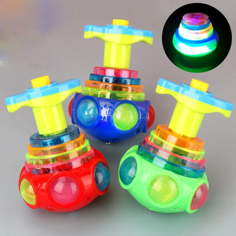 Round Music Rotating Luminous Toy