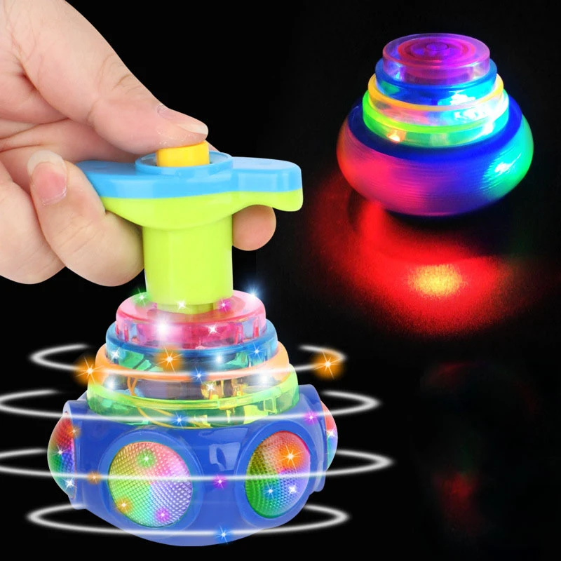 Round Music Rotating Luminous Toy