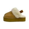 Women's Plush Fur Platform Slippers