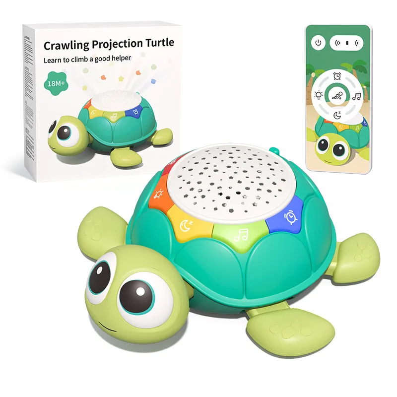 Musical Remote Control Crawling Turtle