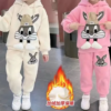 Baby Girls Little Cat Plush Tracksuit