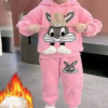 Baby Girls Little Cat Plush Tracksuit