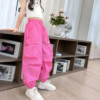 Girls Casual Cargo Trousers