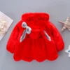 Baby Girls Cute Rabbit Plush Coat