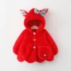 Baby Girls Cute Rabbit Plush Coat