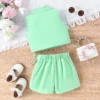 Girls Causal Blazer Outfit 2Pcs