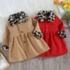 Baby Girls Leopard Print Slip Coat