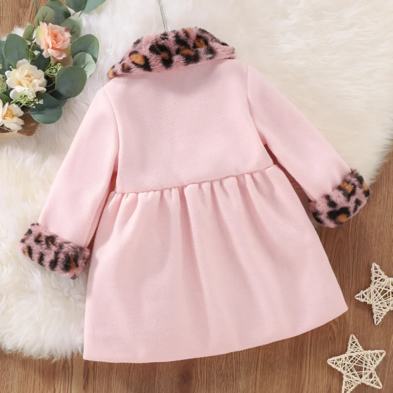 Baby Girls Leopard Print Slip Coat