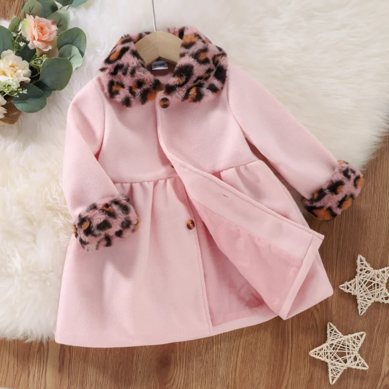 Baby Girls Leopard Print Slip Coat