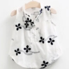 White Flower Baby Girls Blouses