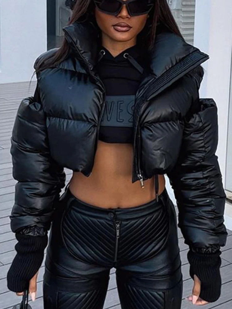 Chic Camouflage Cropped Quilted Jacket