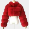 Chic Cropped Real Faux Fur Jackets